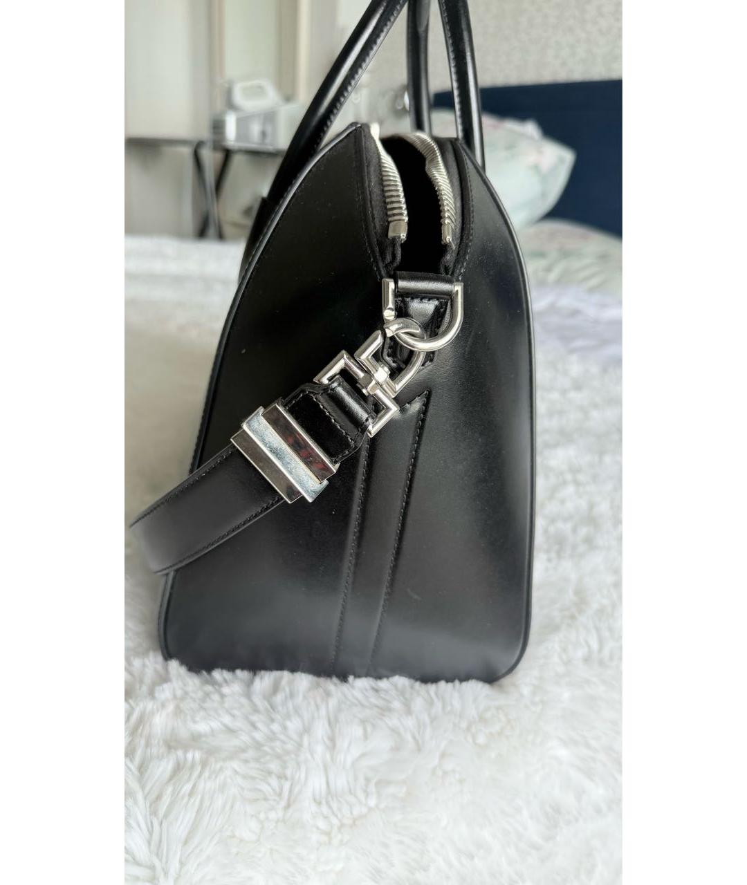 GIVENCHY Черная кожаная сумка тоут, фото 2
