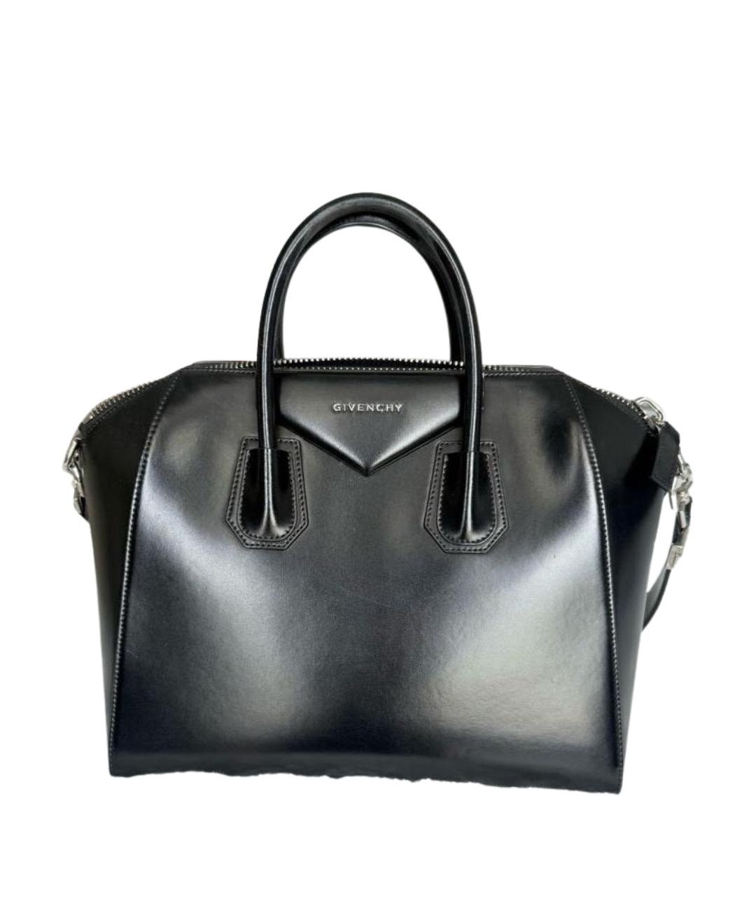 GIVENCHY Черная кожаная сумка тоут, фото 1