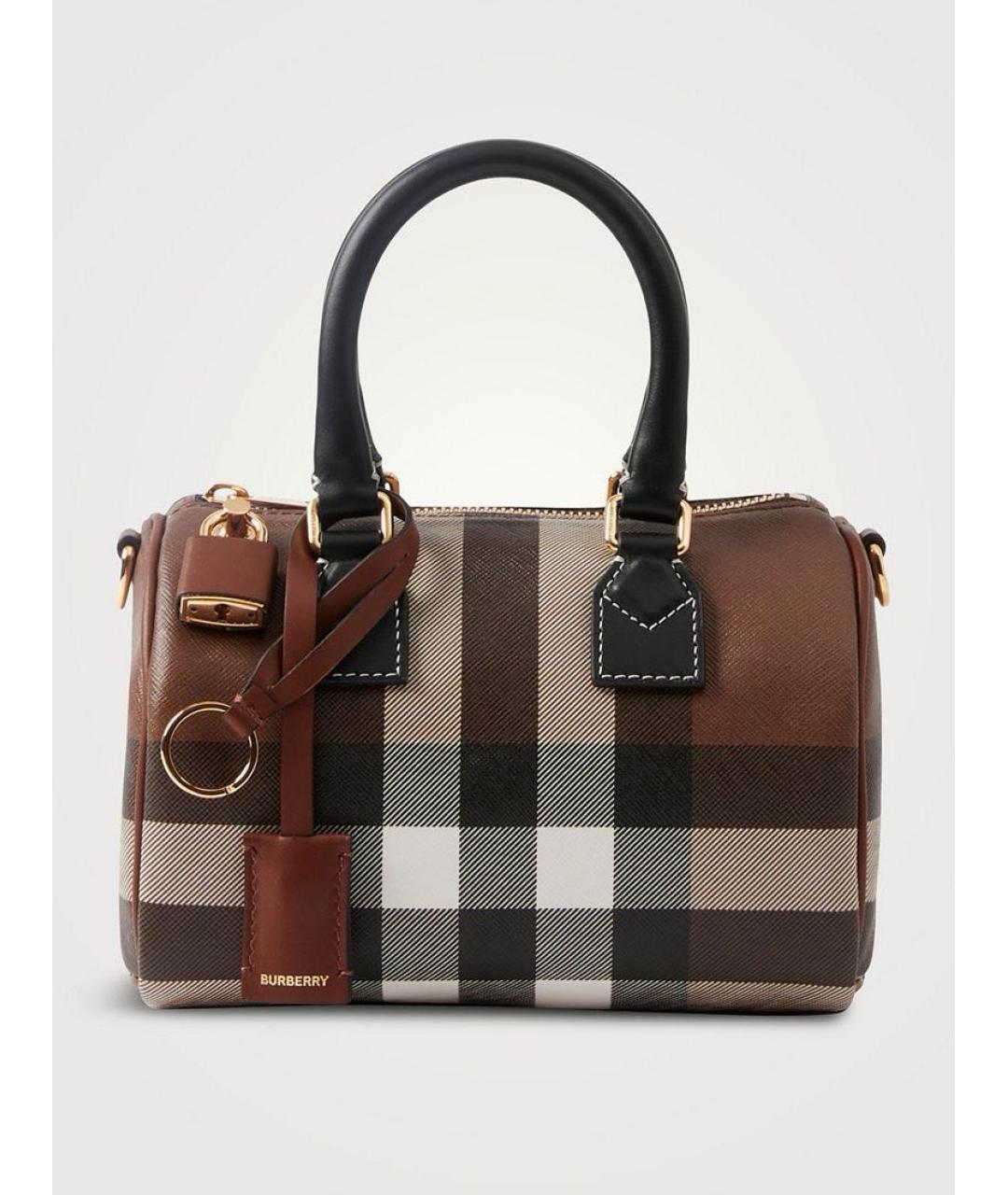 BURBERRY Коричневая сумка тоут, фото 7