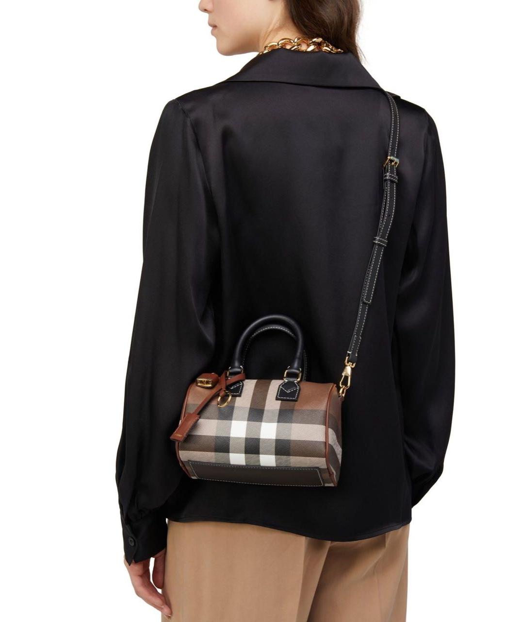 BURBERRY Коричневая сумка тоут, фото 5