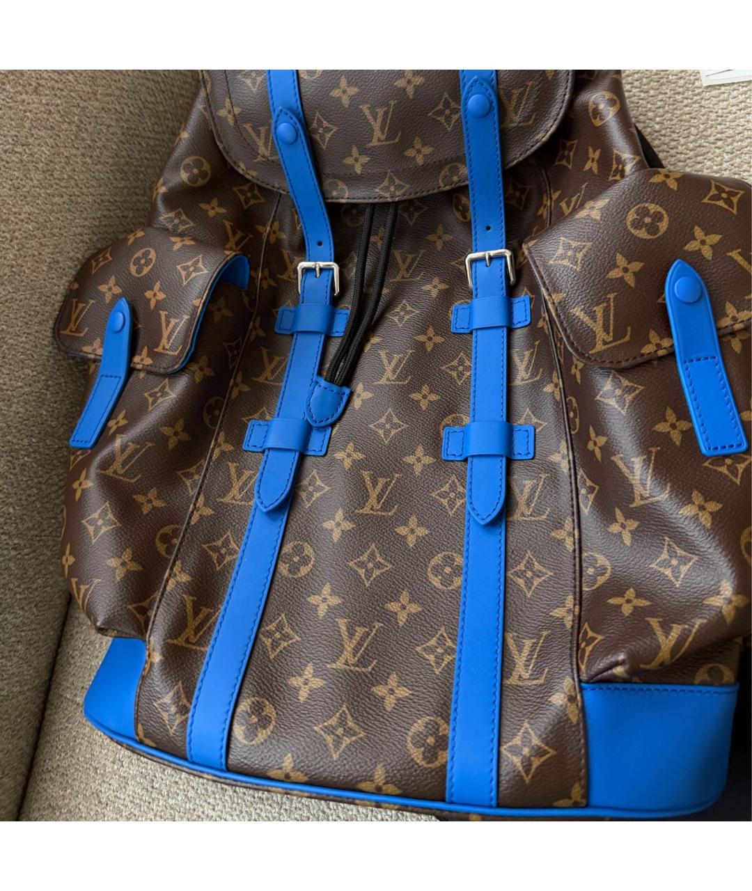 LOUIS VUITTON Коричневый рюкзак, фото 3