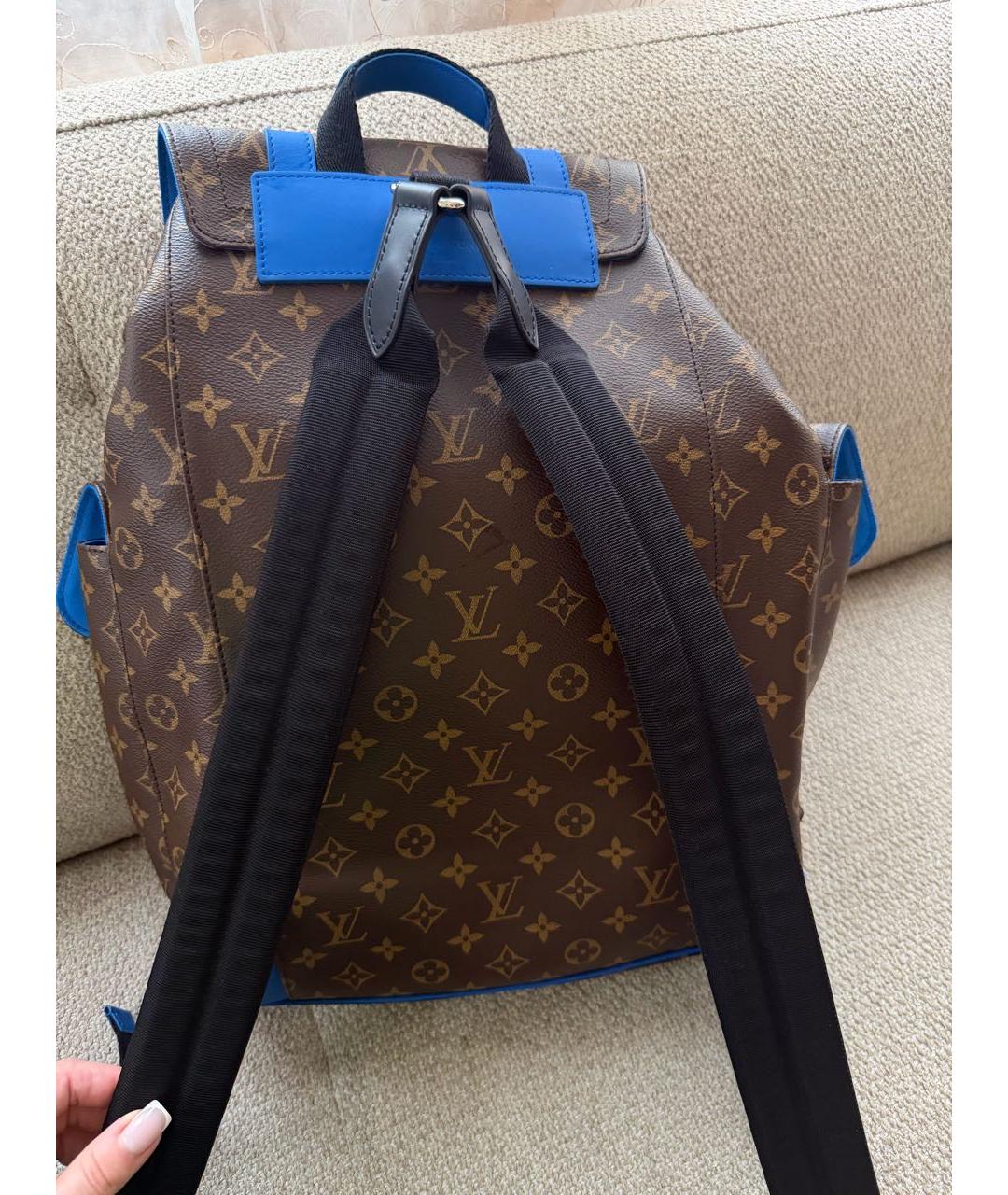 LOUIS VUITTON Коричневый рюкзак, фото 5