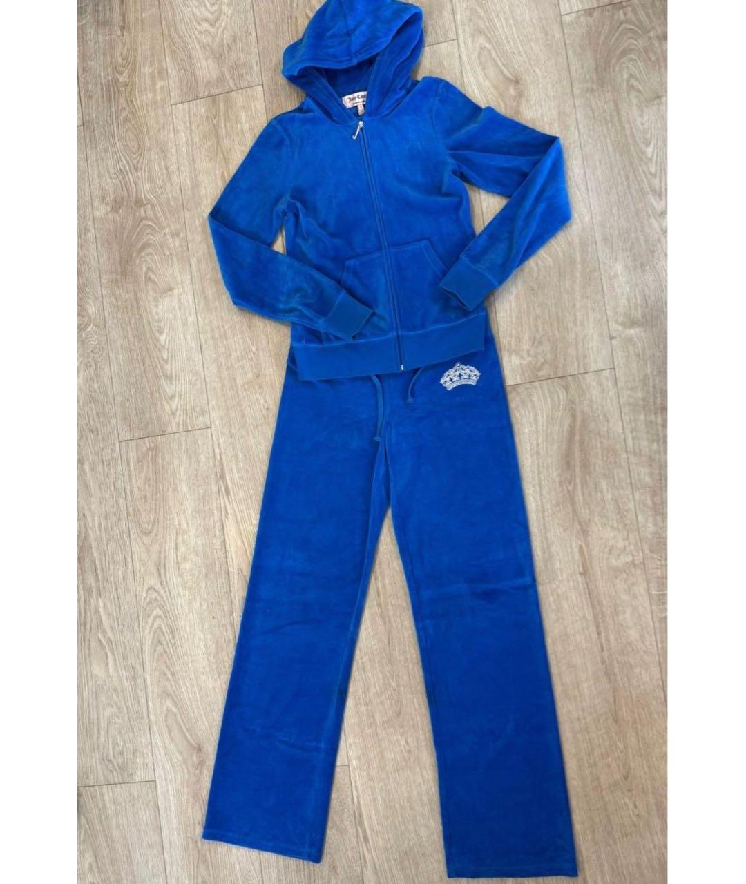 JUICY COUTURE Синий хлопковый спортивные костюмы, фото 3