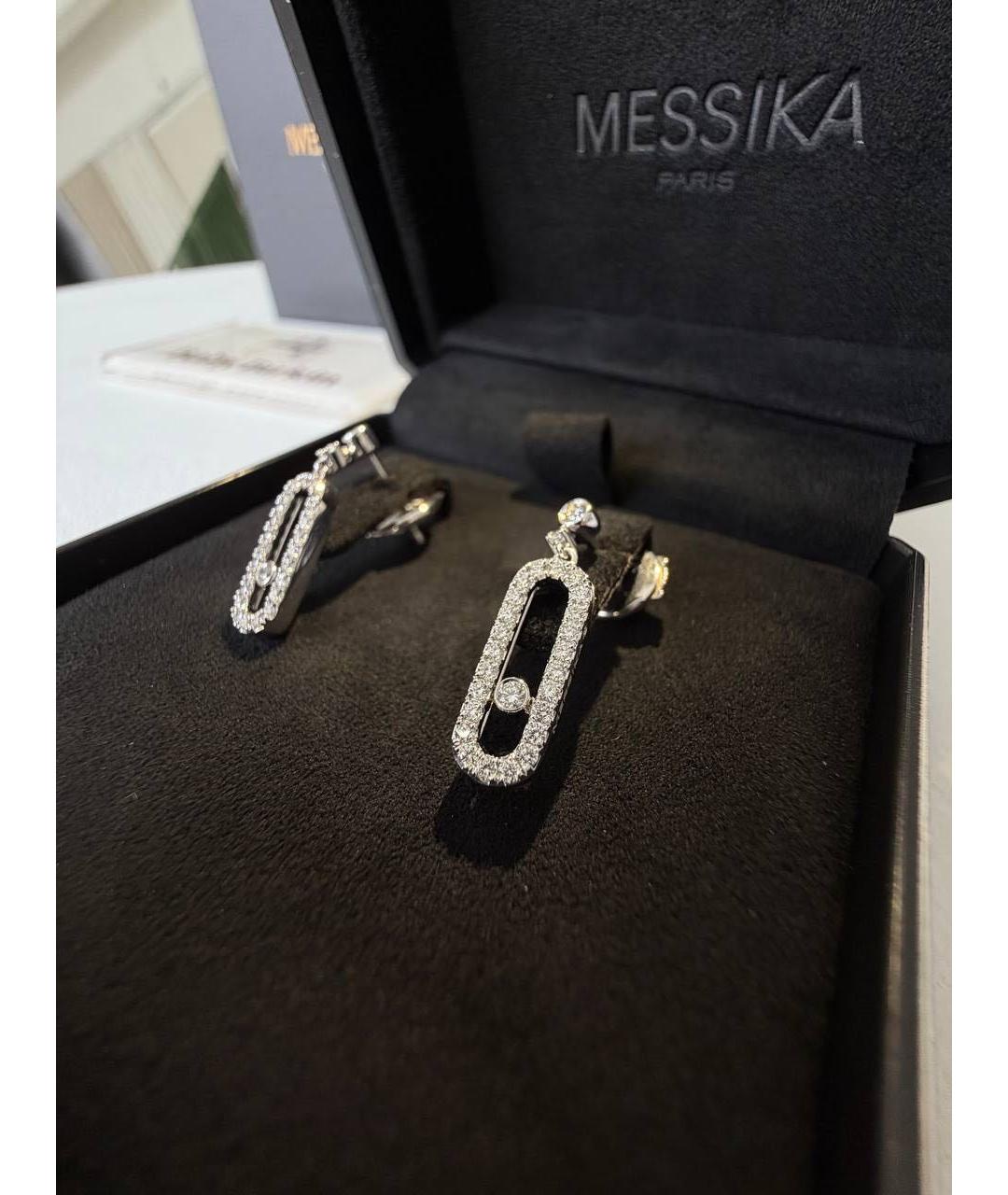 MESSIKA Серебряные серьги из белого золота, фото 7