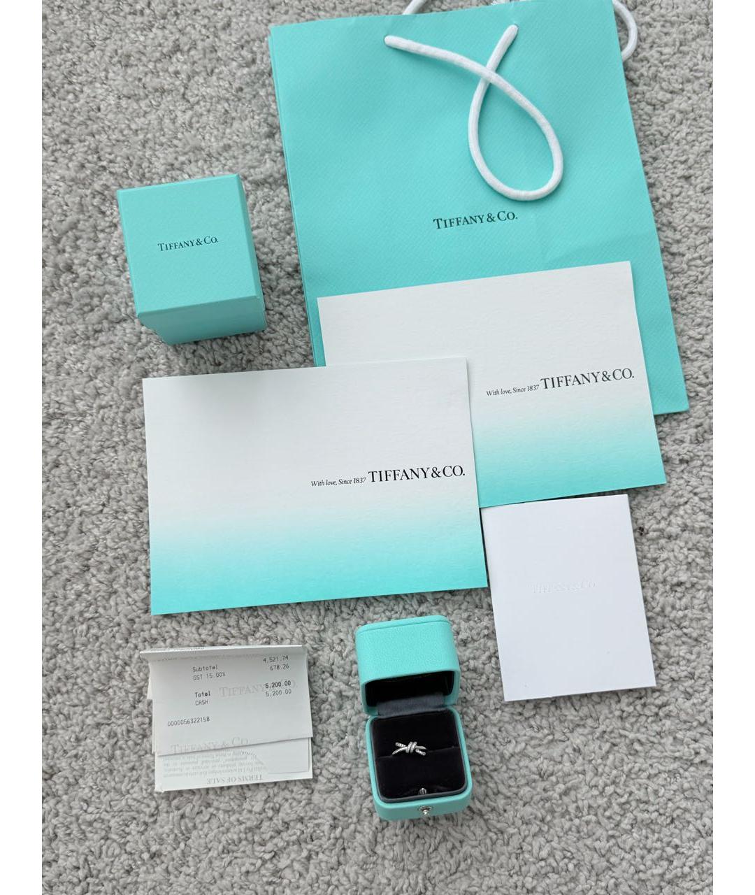 TIFFANY&CO Серебряное кольцо из белого золота, фото 2