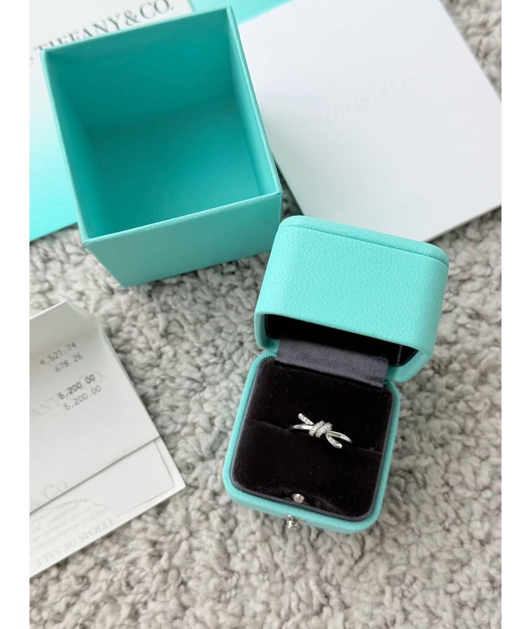 TIFFANY&CO Серебряное кольцо из белого золота, фото 5