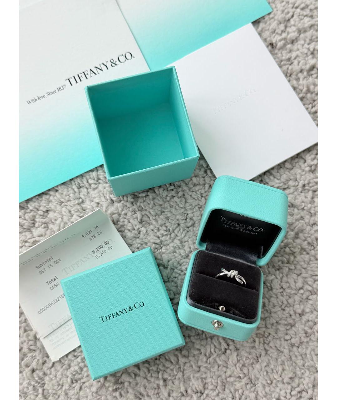 TIFFANY&CO Серебряное кольцо из белого золота, фото 4