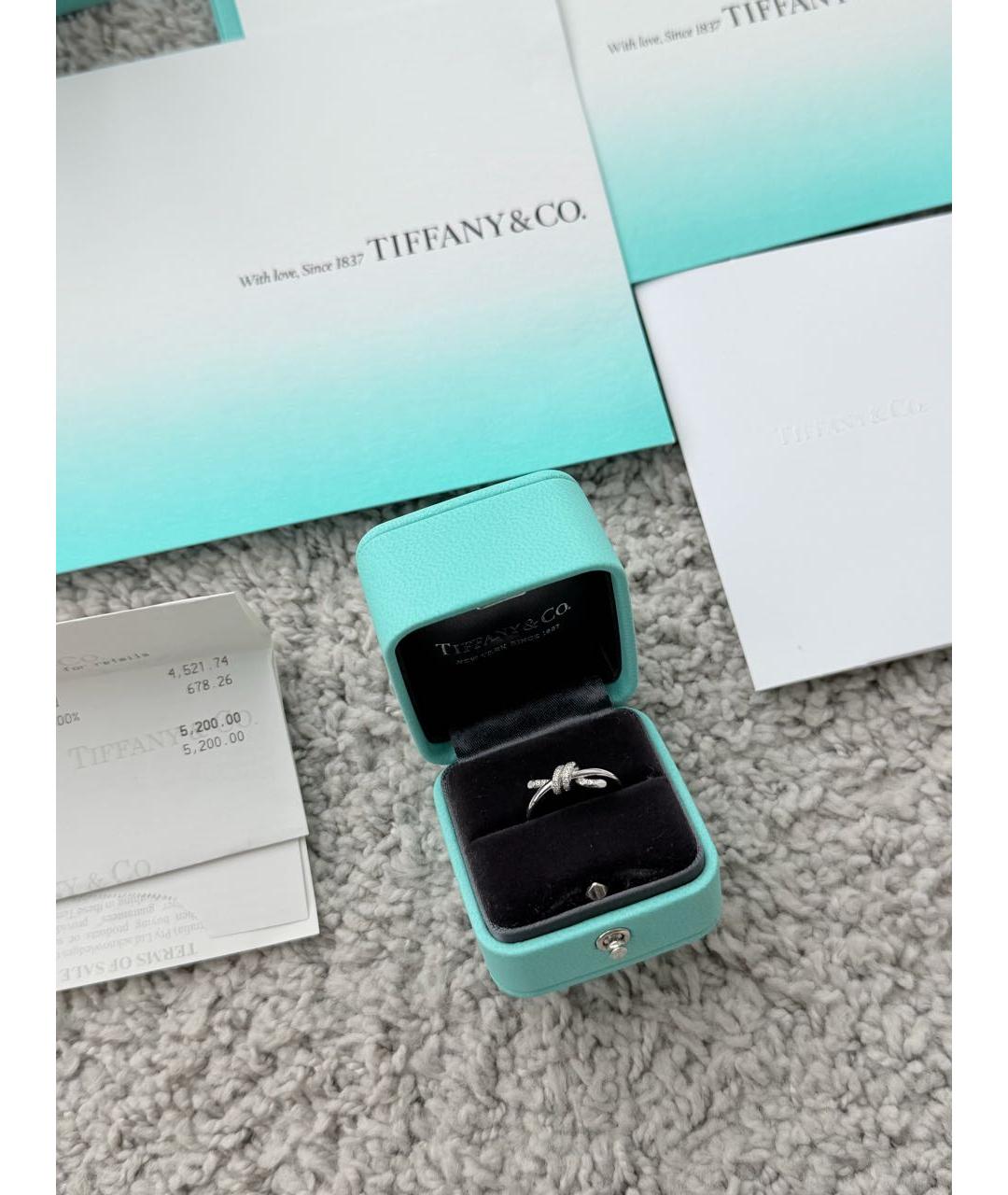 TIFFANY&CO Серебряное кольцо из белого золота, фото 2