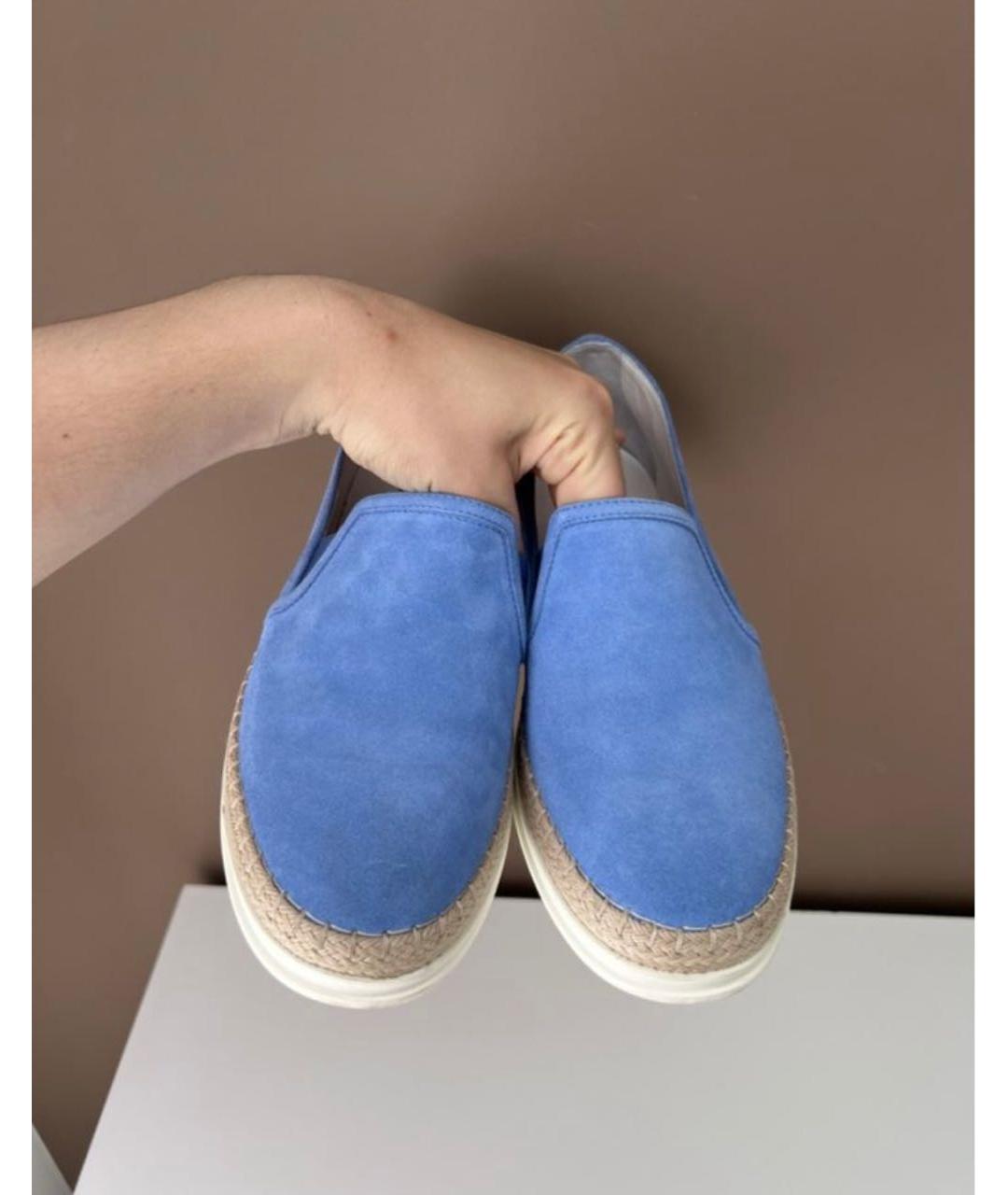 TOD'S Голубые замшевые лоферы, фото 3