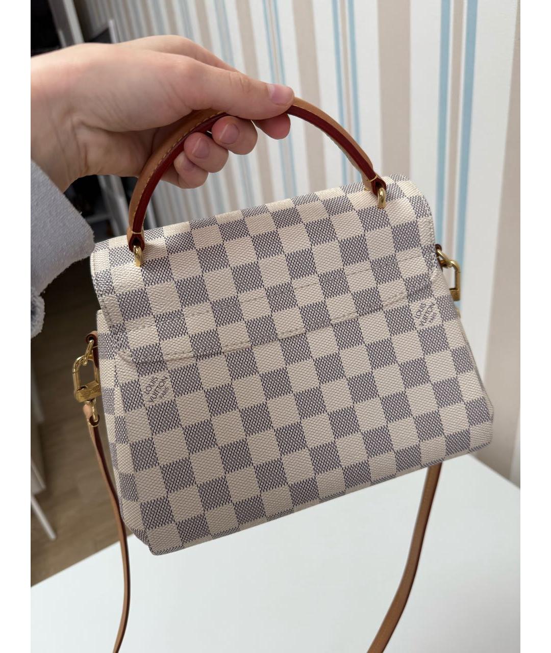 LOUIS VUITTON Бежевая сумка с короткими ручками, фото 7