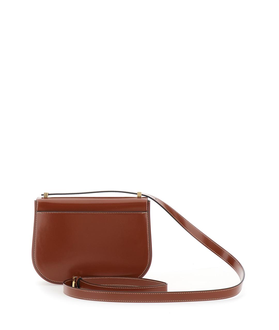 FERRAGAMO Коричневая кожаная сумка через плечо, фото 2