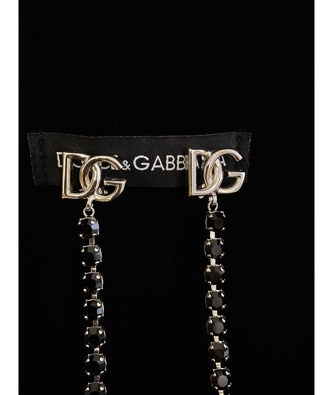 DOLCE&GABBANA Черные клипсы, фото 3