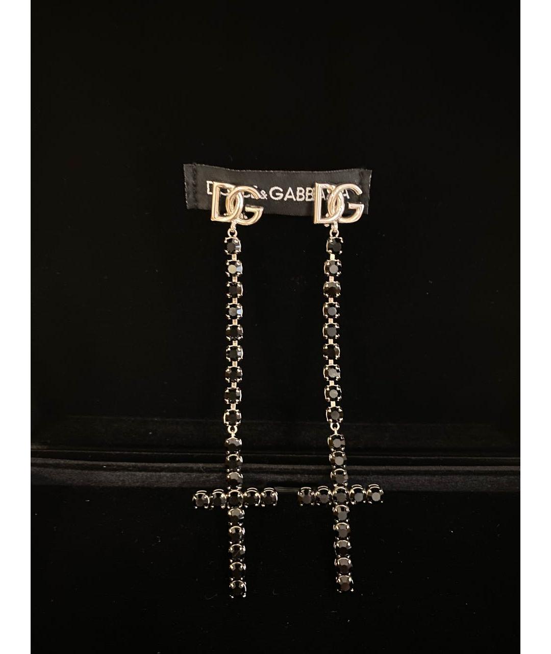 DOLCE&GABBANA Черные клипсы, фото 9