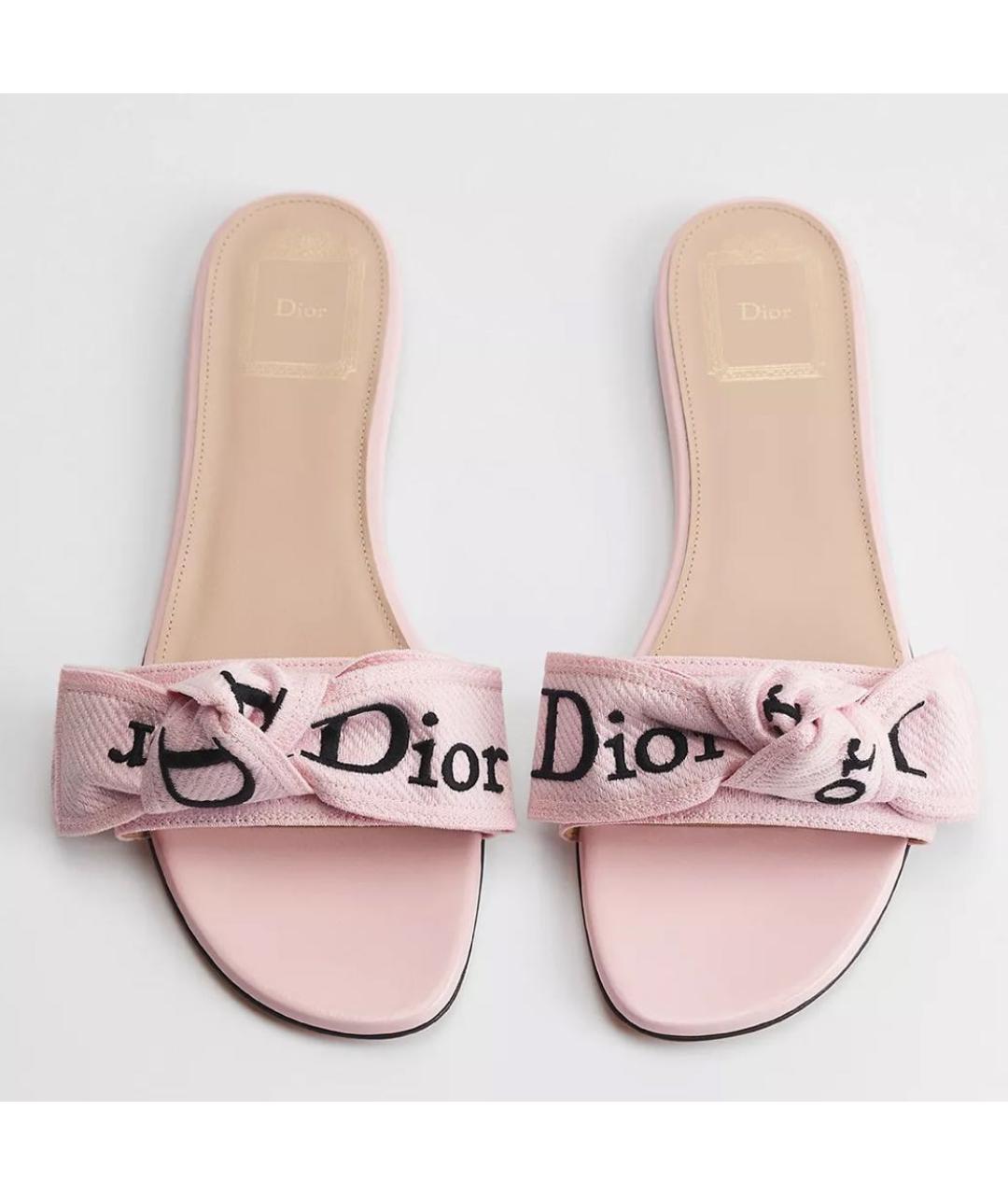 CHRISTIAN DIOR Розовые мюли, фото 3