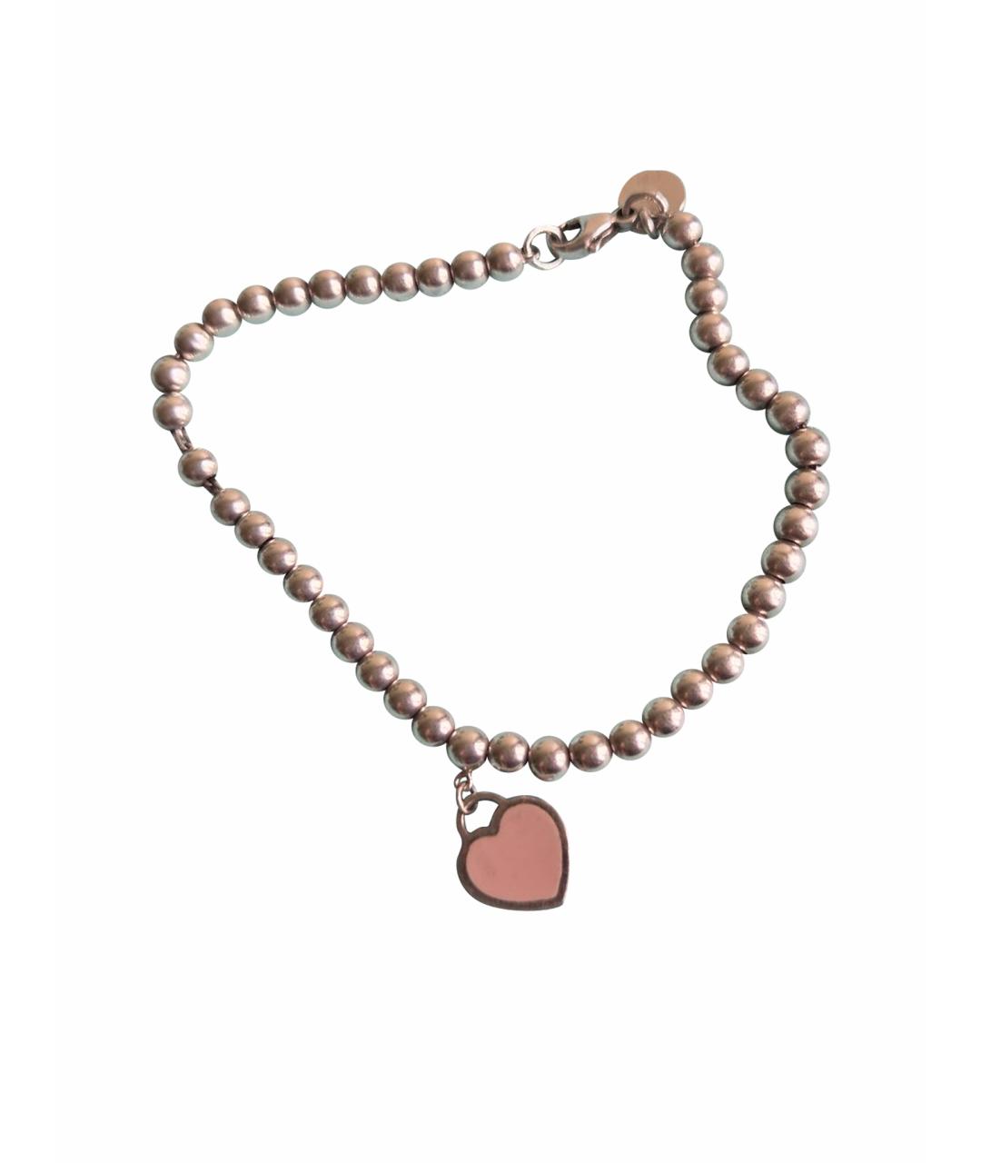 TIFFANY&CO Розовый серебряный браслет, фото 1