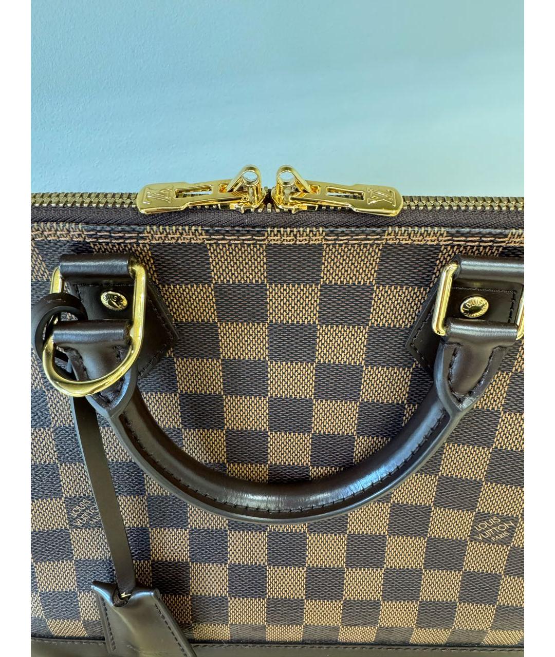 LOUIS VUITTON Коричневая сумка с короткими ручками, фото 5