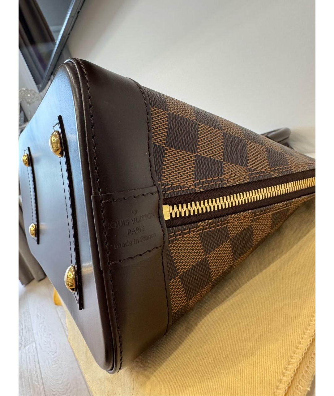 LOUIS VUITTON Коричневая сумка с короткими ручками, фото 7