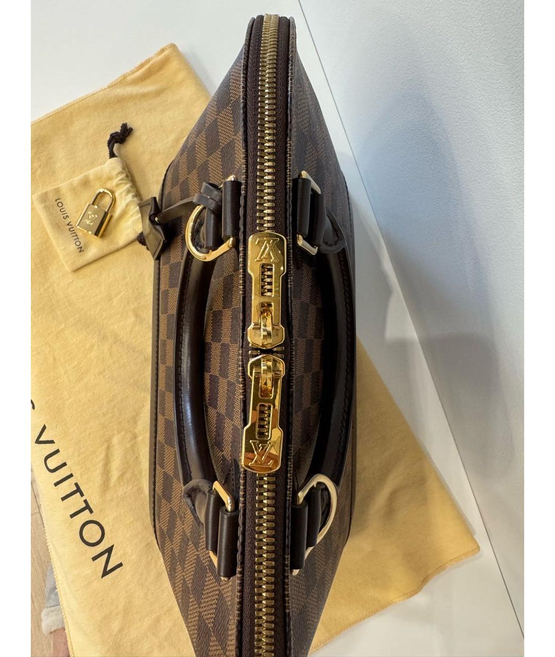 LOUIS VUITTON Коричневая сумка с короткими ручками, фото 2