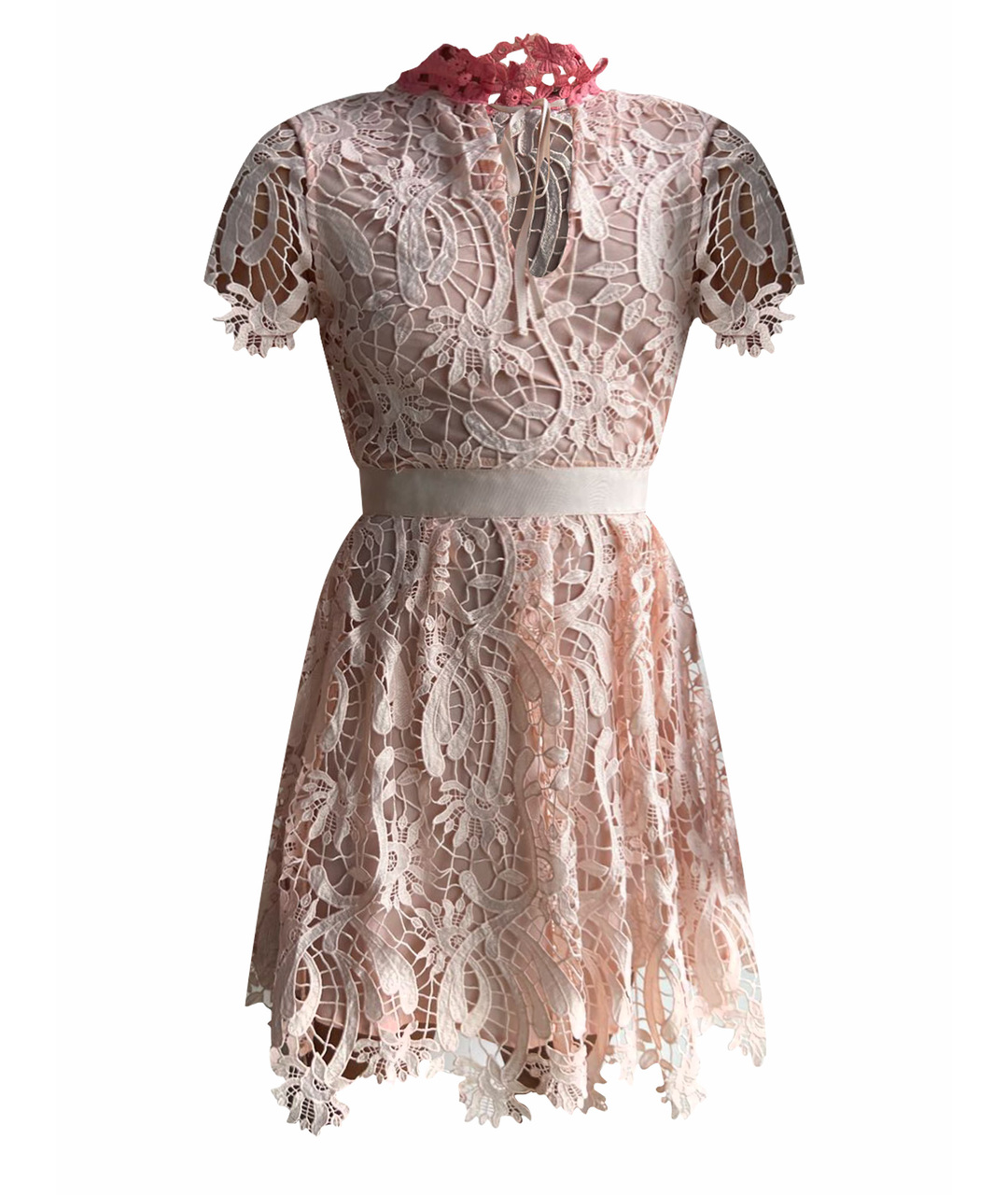 MAJE Розовое полиэстеровое коктейльное платье, фото 1