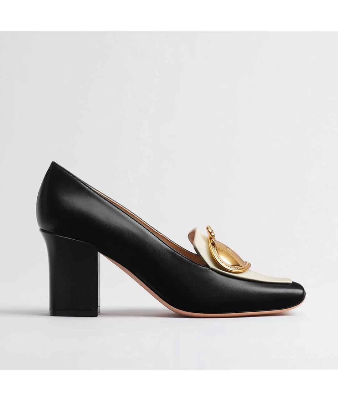 CHRISTIAN DIOR Черные кожаные туфли, фото 4