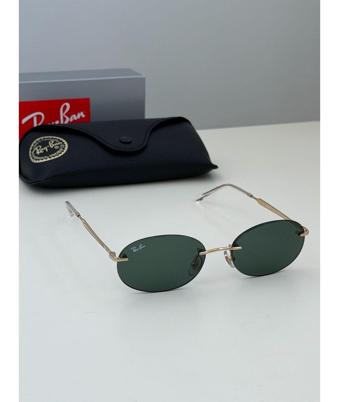 RAY BAN Зеленые солнцезащитные очки, фото 6