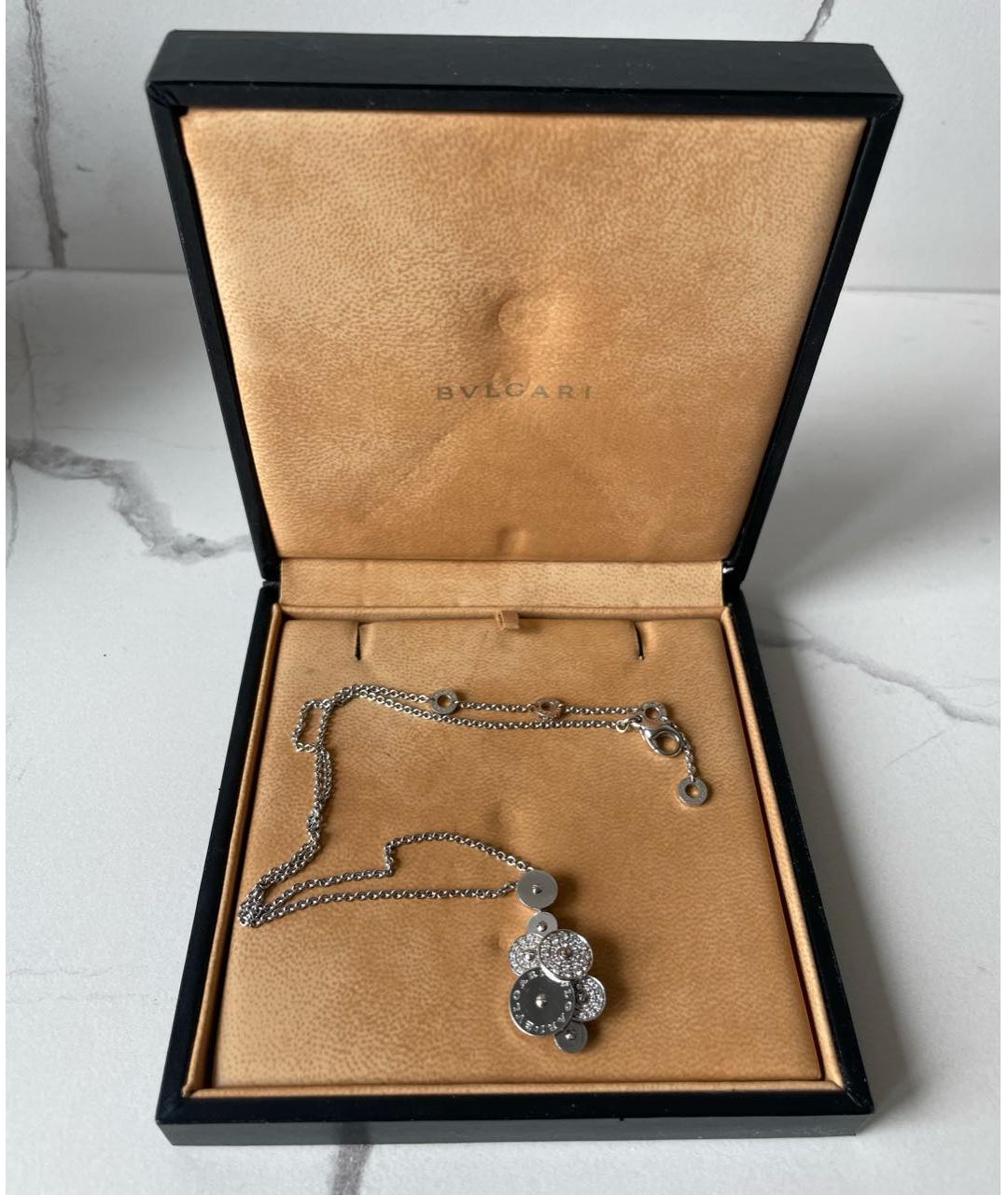 BVLGARI Белое колье из белого золота, фото 2