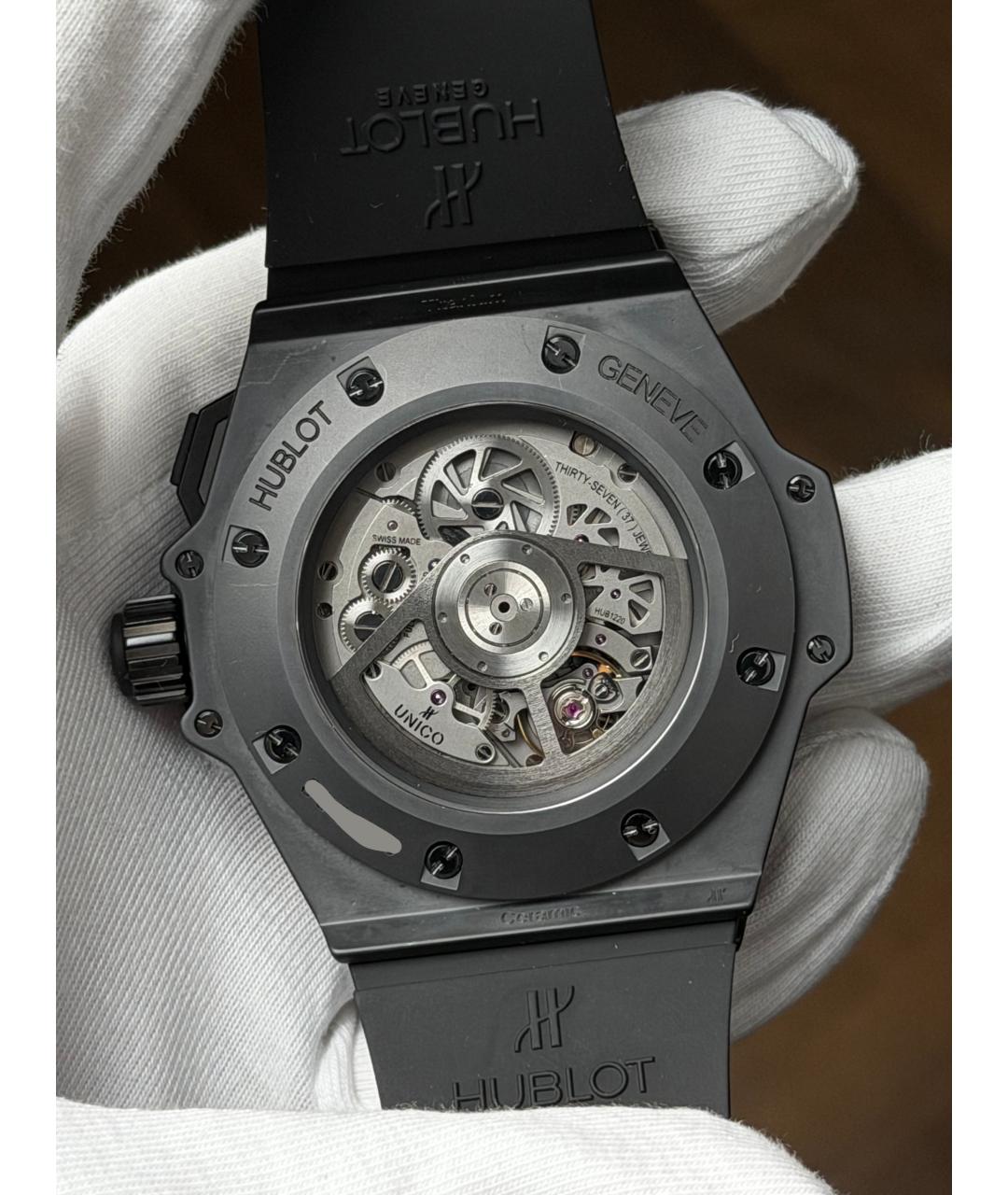 HUBLOT Черные керамические часы, фото 9