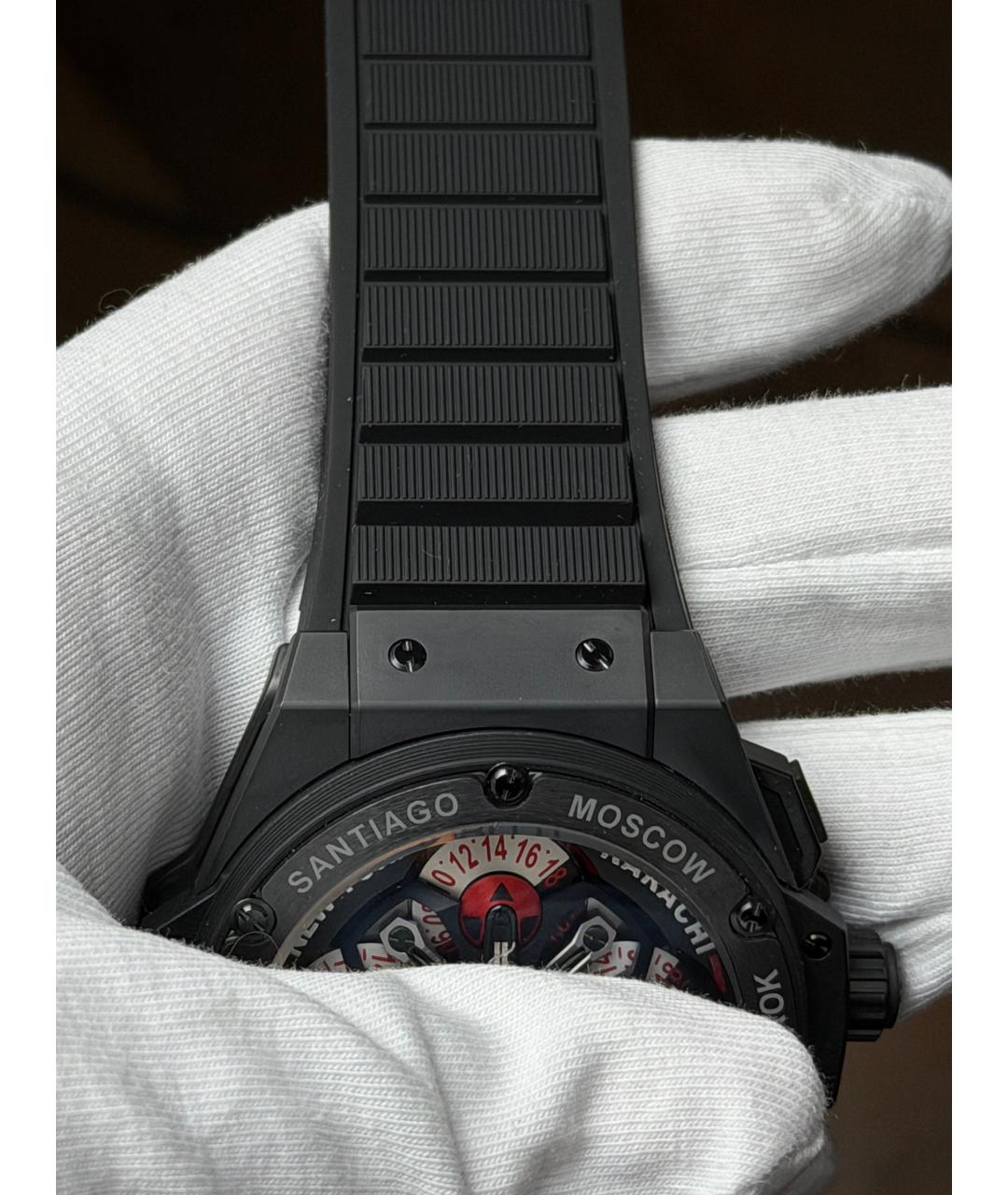 HUBLOT Черные керамические часы, фото 8
