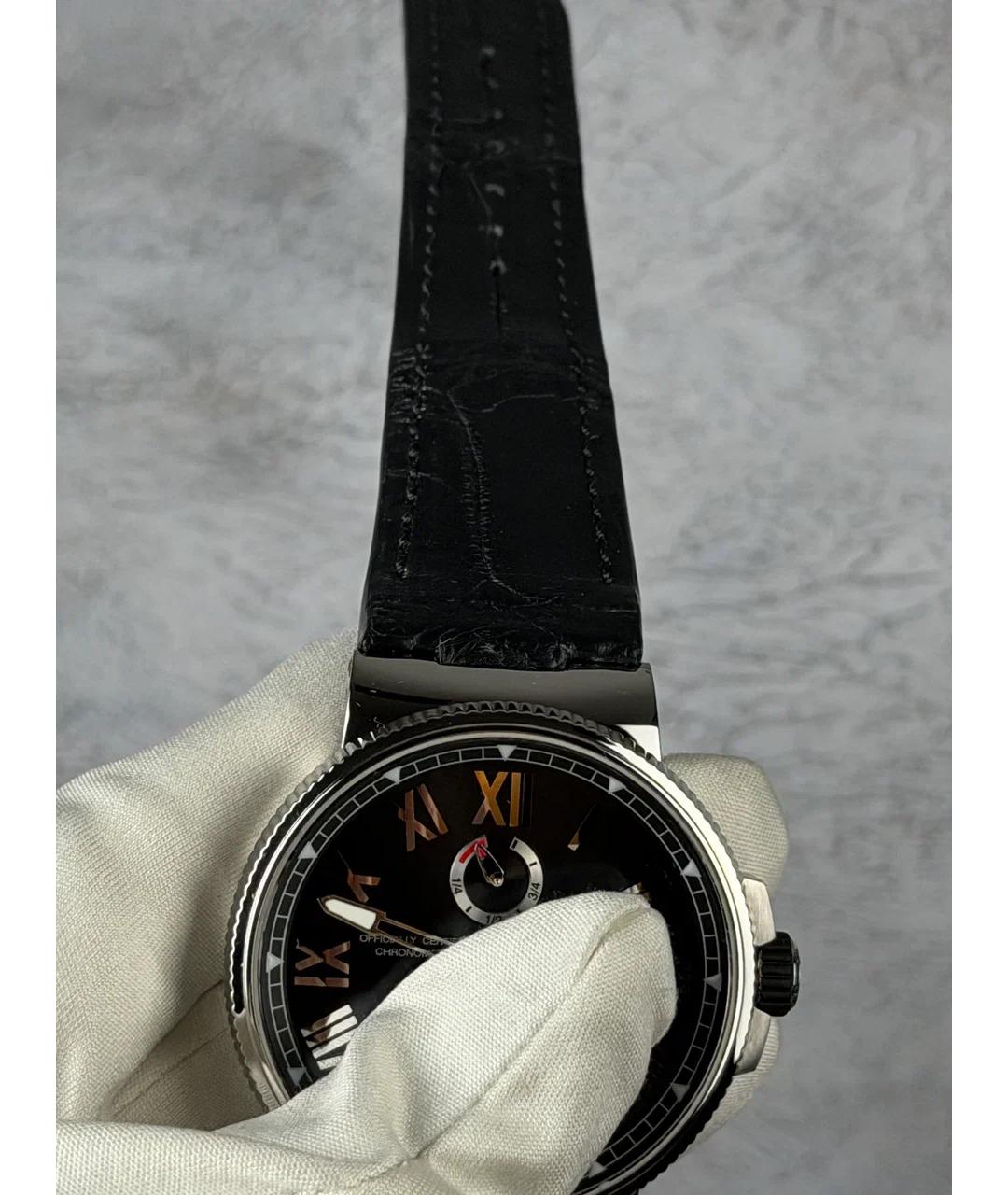 Ulysse Nardin Черные металлические часы, фото 4