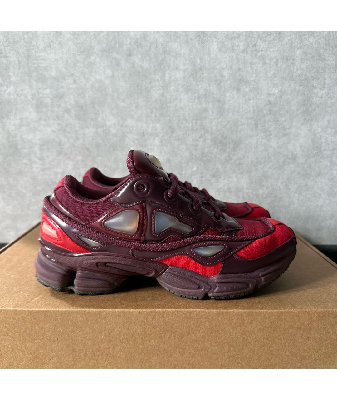 ADIDAS X RAF SIMONS Бордовые текстильные кроссовки, фото 9