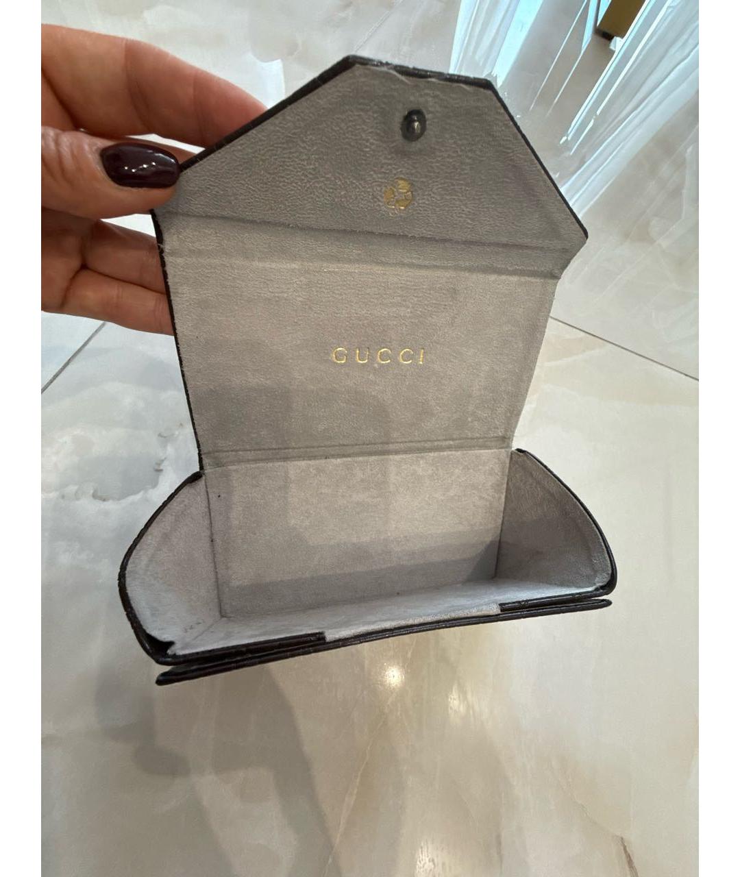 GUCCI Зеленые пластиковые солнцезащитные очки, фото 5