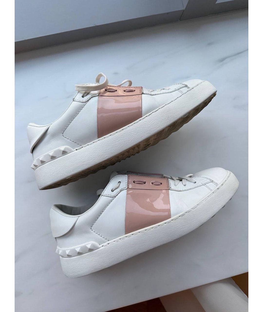 VALENTINO Розовые кожаные кеды, фото 8