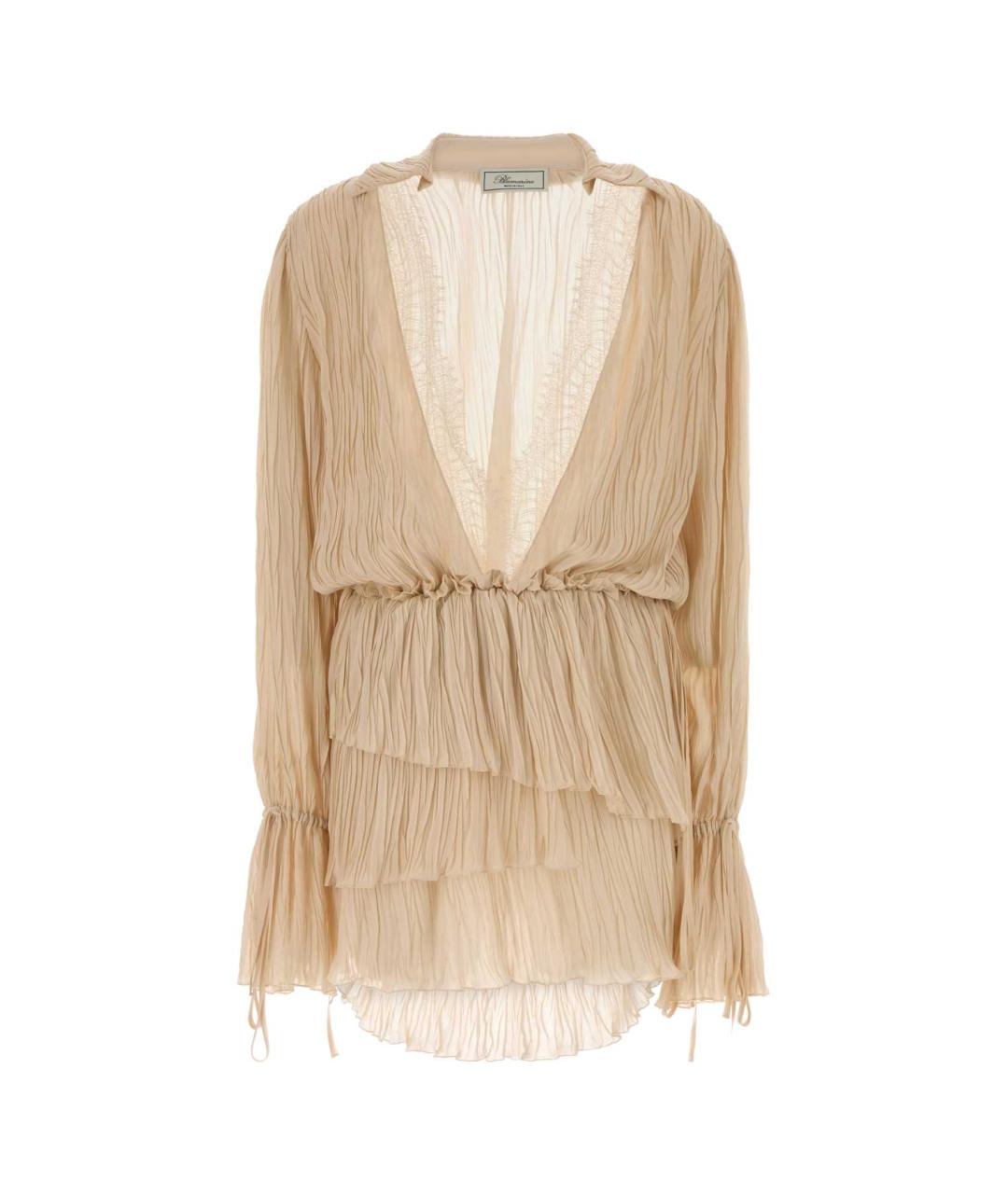 BLUMARINE Розовое вискозное коктейльное платье, фото 1