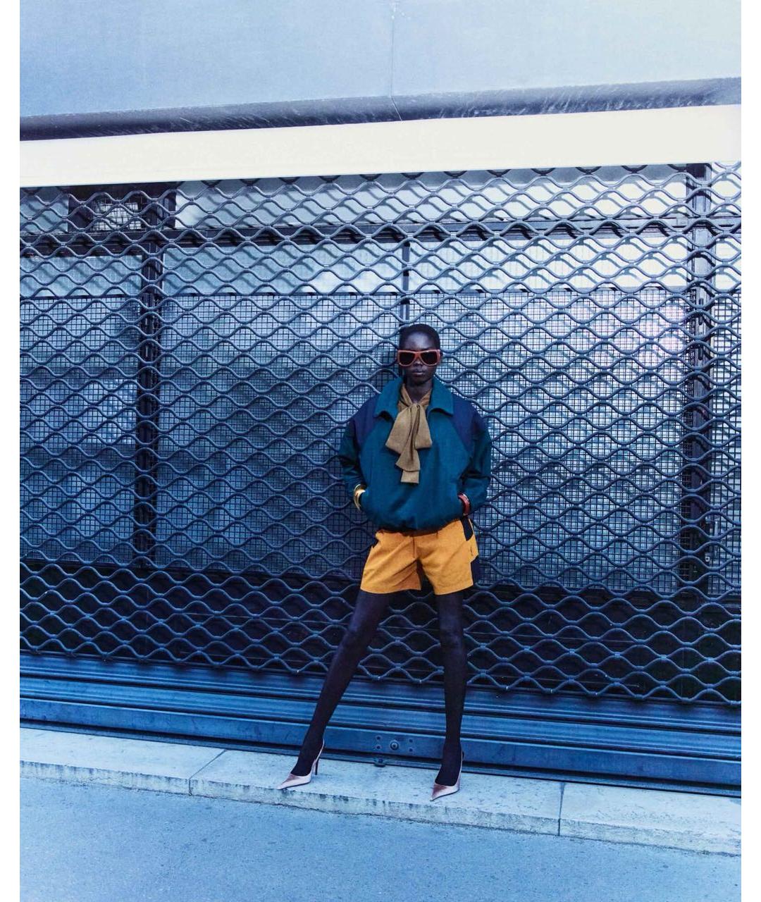 SAINT LAURENT Хаки пластиковые солнцезащитные очки, фото 3