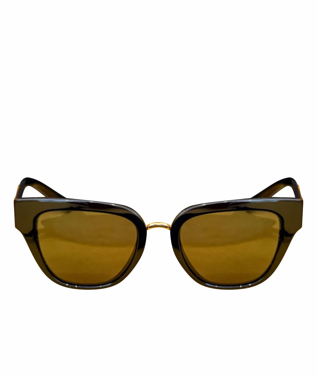 DOLCE&GABBANA Черные пластиковые солнцезащитные очки, фото 1
