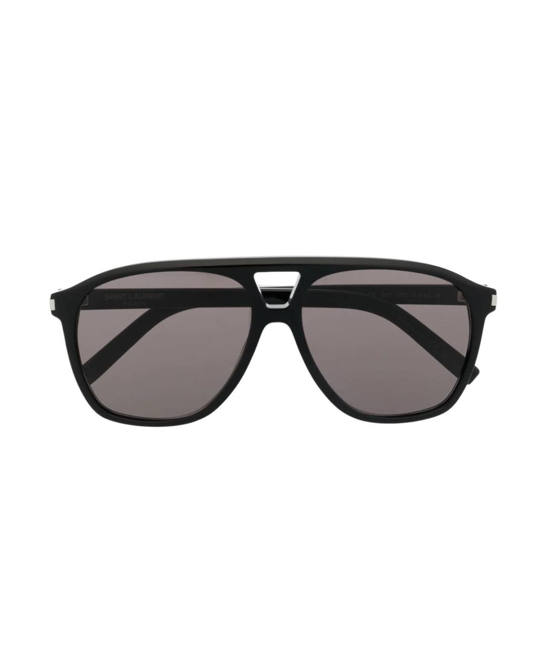 SAINT LAURENT Черные пластиковые солнцезащитные очки, фото 2