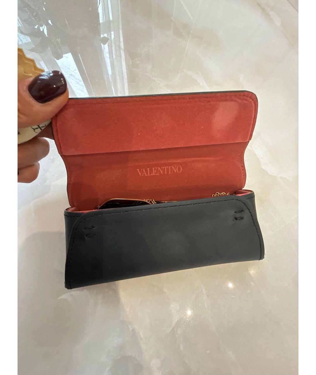 VALENTINO Золотые металлические солнцезащитные очки, фото 5