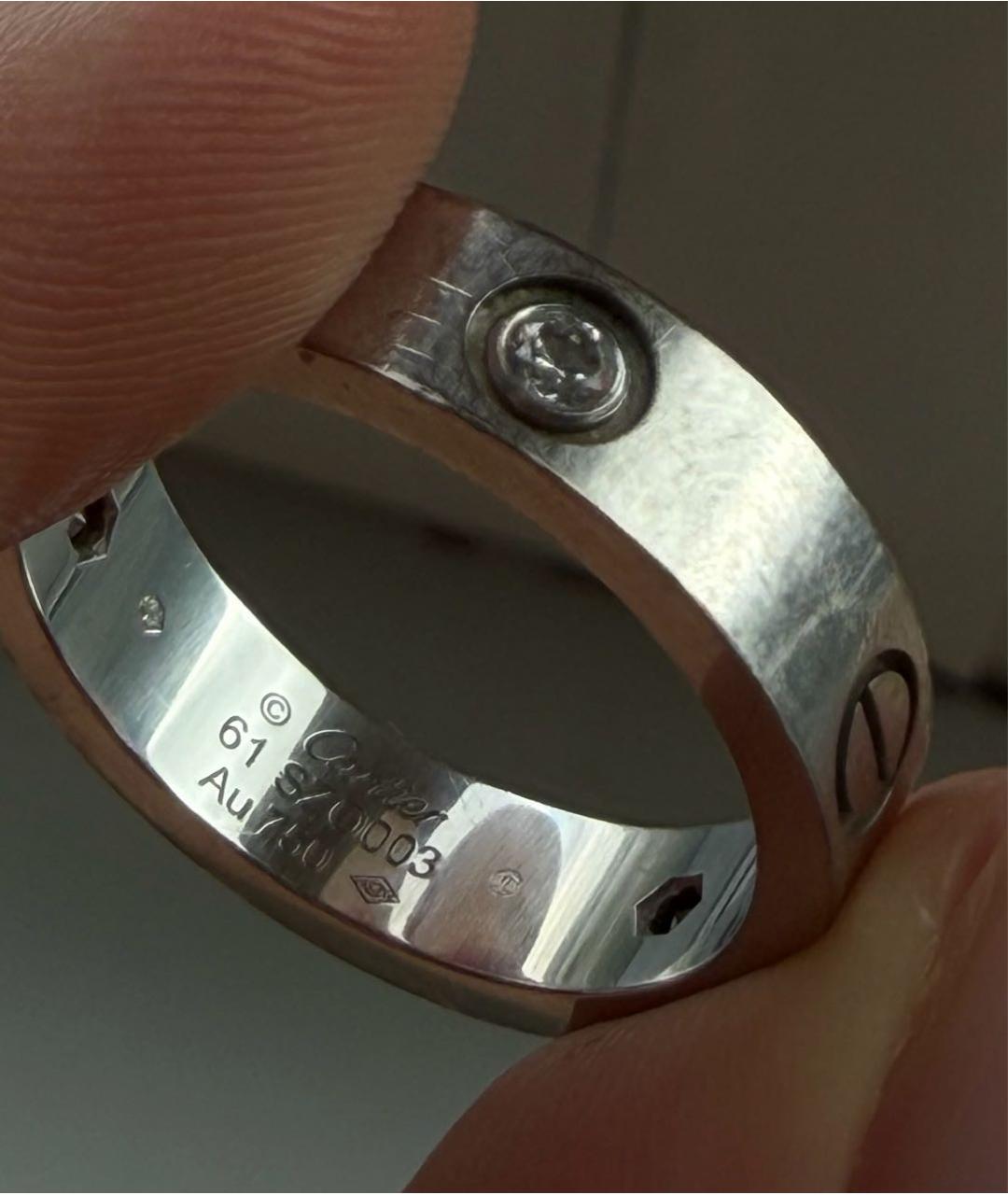 CARTIER Белое кольцо из белого золота, фото 3