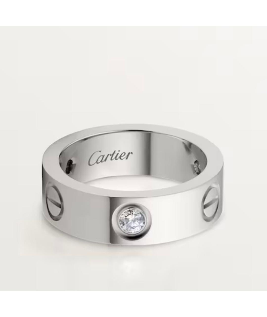CARTIER Белое кольцо из белого золота, фото 8