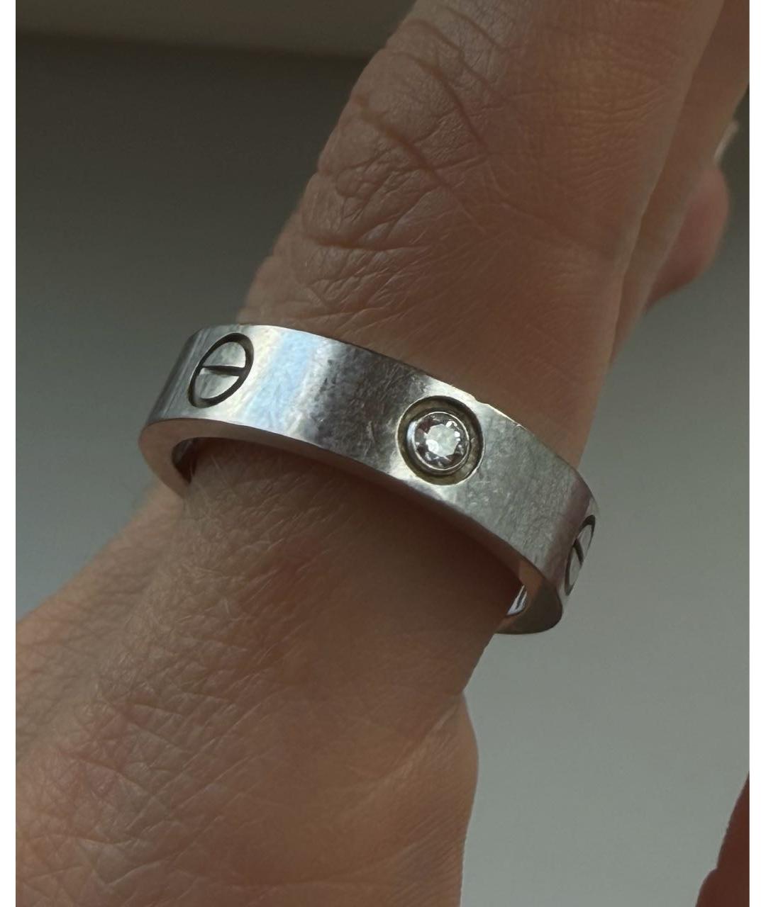 CARTIER Белое кольцо из белого золота, фото 4