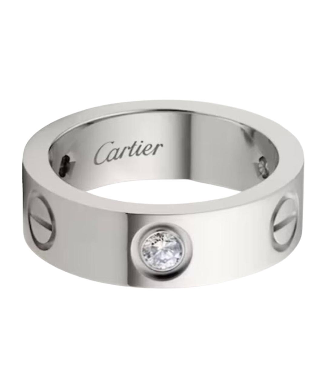 CARTIER Белое кольцо из белого золота, фото 1