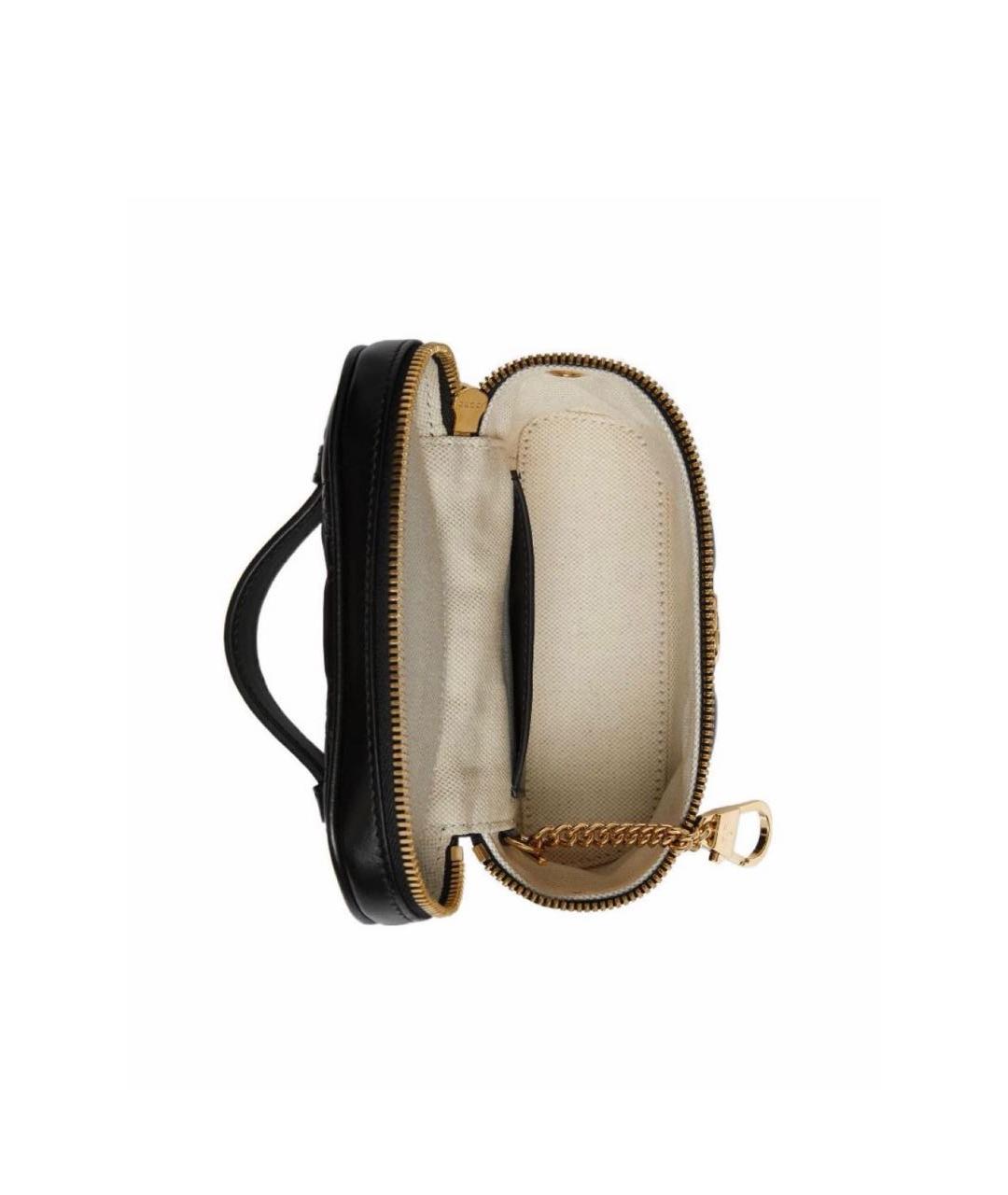 GUCCI Черная кожаная сумка через плечо, фото 4