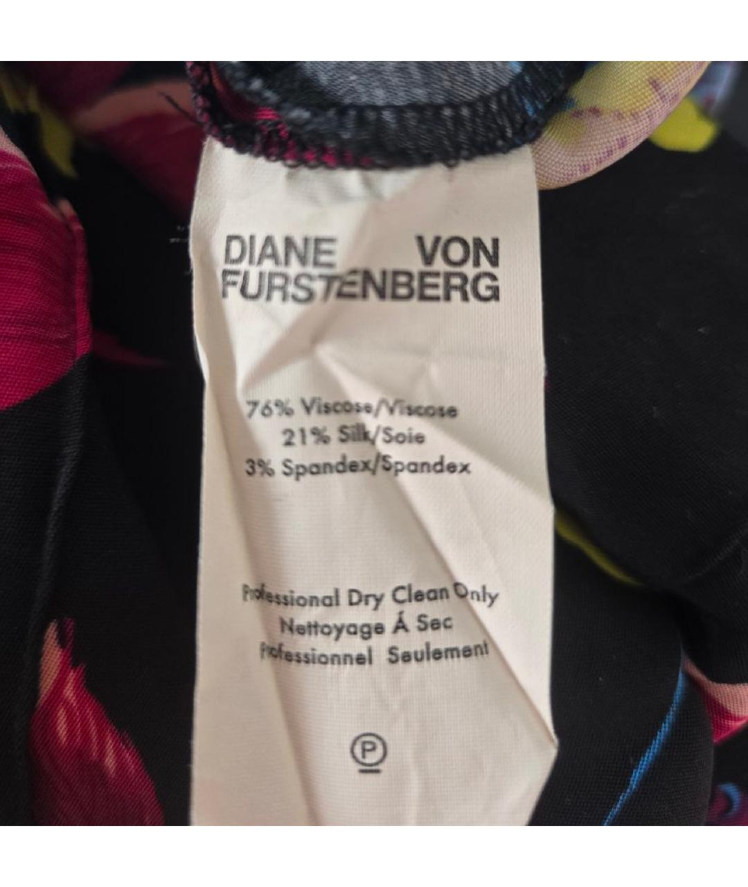 DIANE VON FURSTENBERG Черные вискозные брюки узкие, фото 5