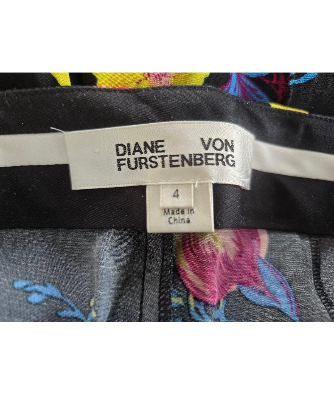 DIANE VON FURSTENBERG Черные вискозные брюки узкие, фото 4