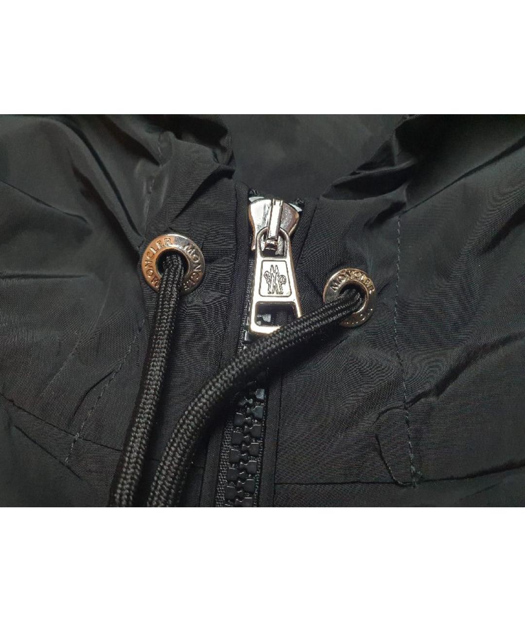 MONCLER Черная полиамидовая куртка, фото 2