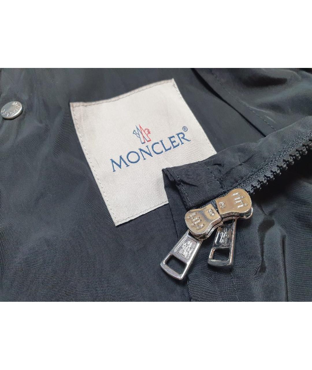 MONCLER Черная полиамидовая куртка, фото 3