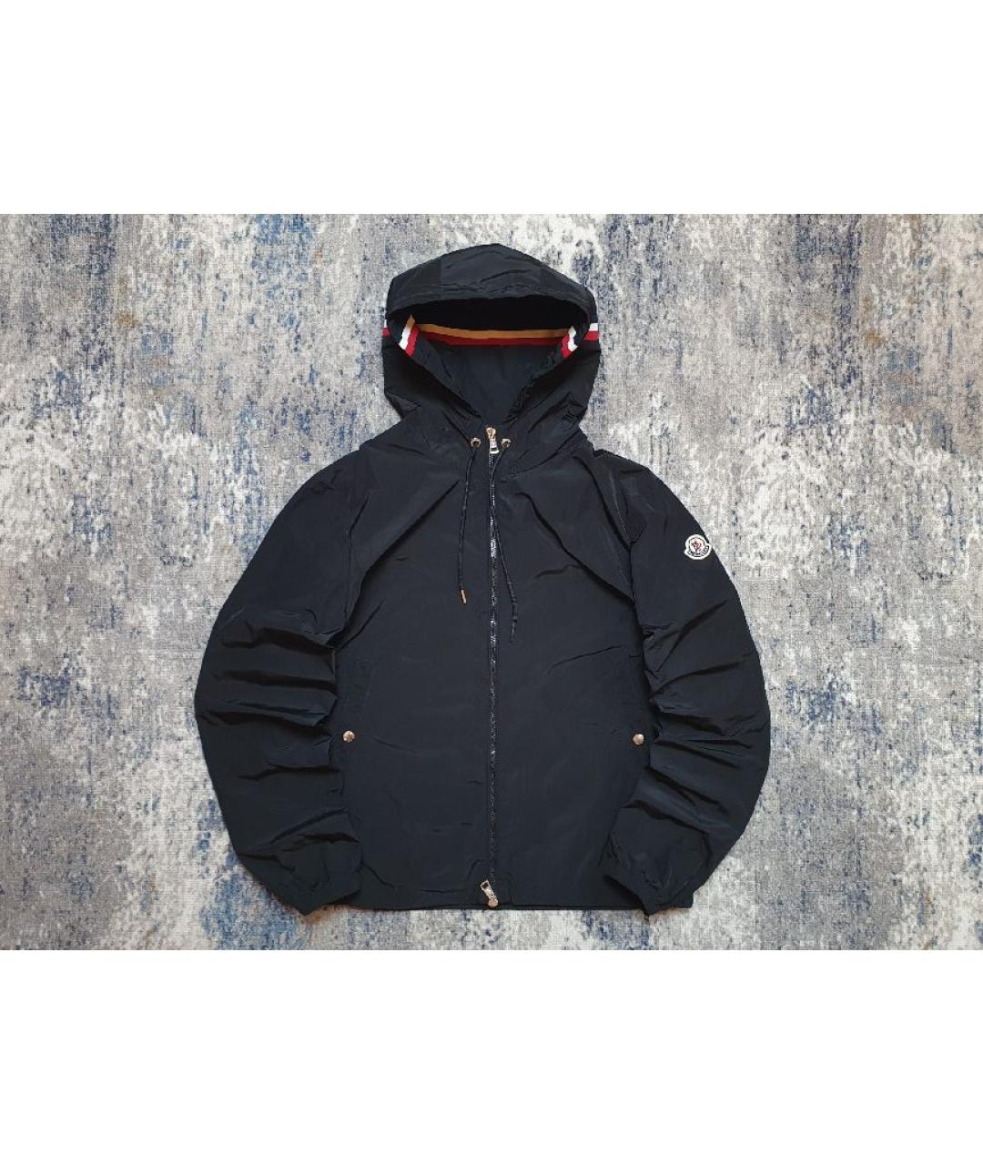 MONCLER Черная полиамидовая куртка, фото 5