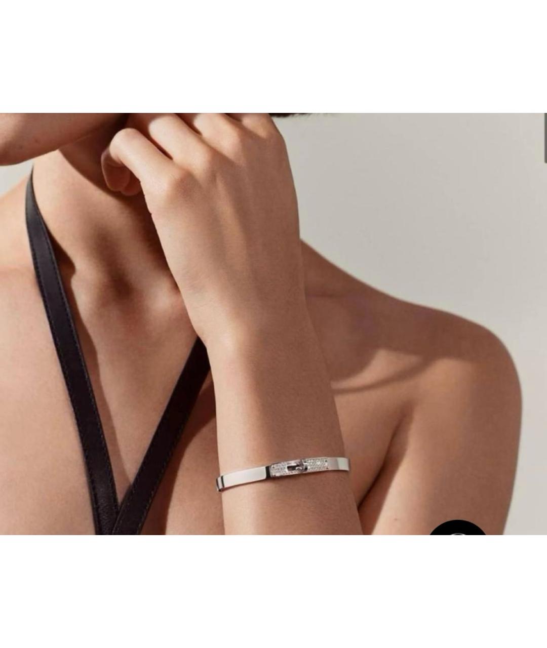HERMES Серебряный браслет из белого золота, фото 4