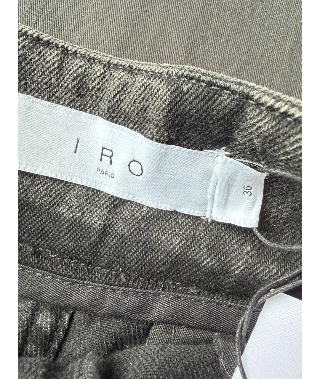 IRO Антрацитовые деним шорты, фото 4