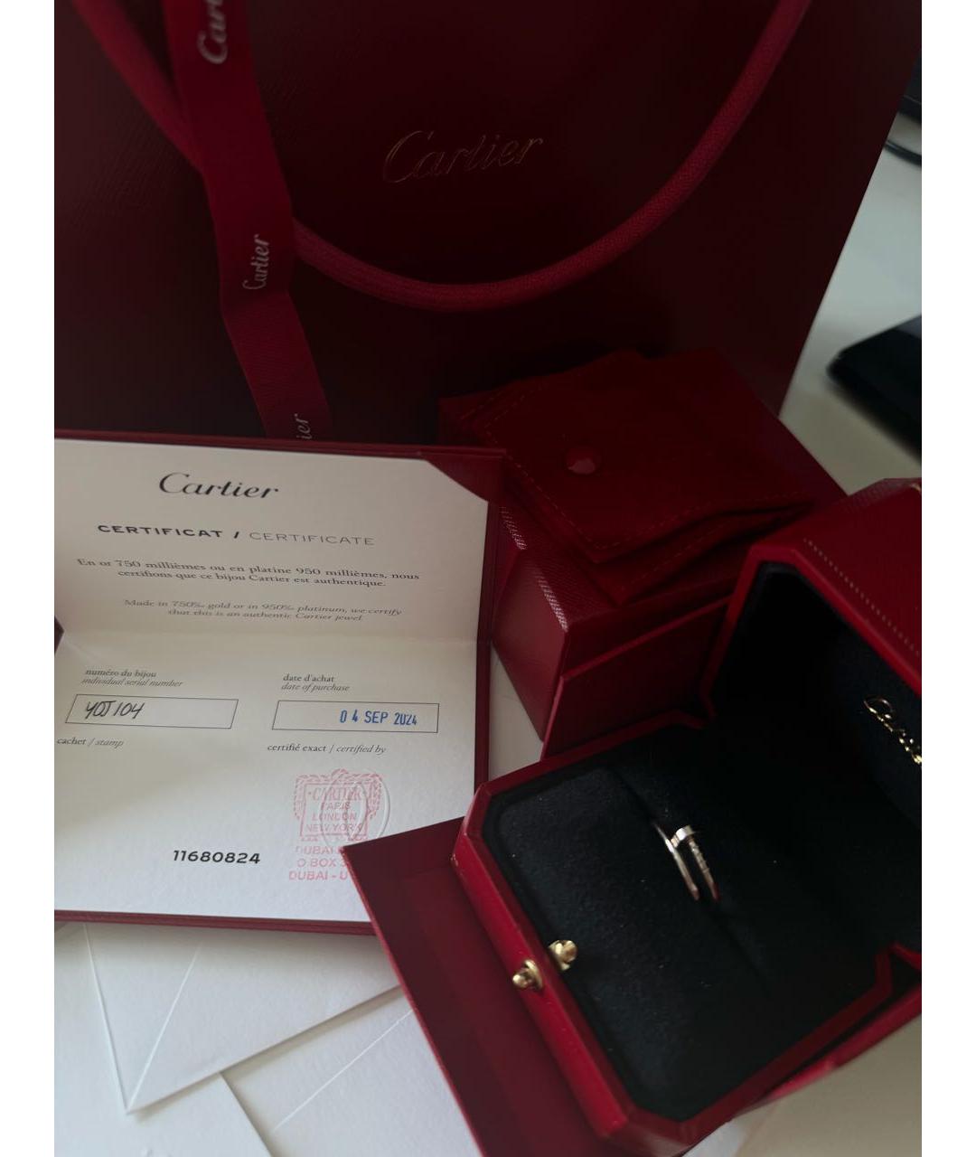 CARTIER Белое кольцо из белого золота, фото 5